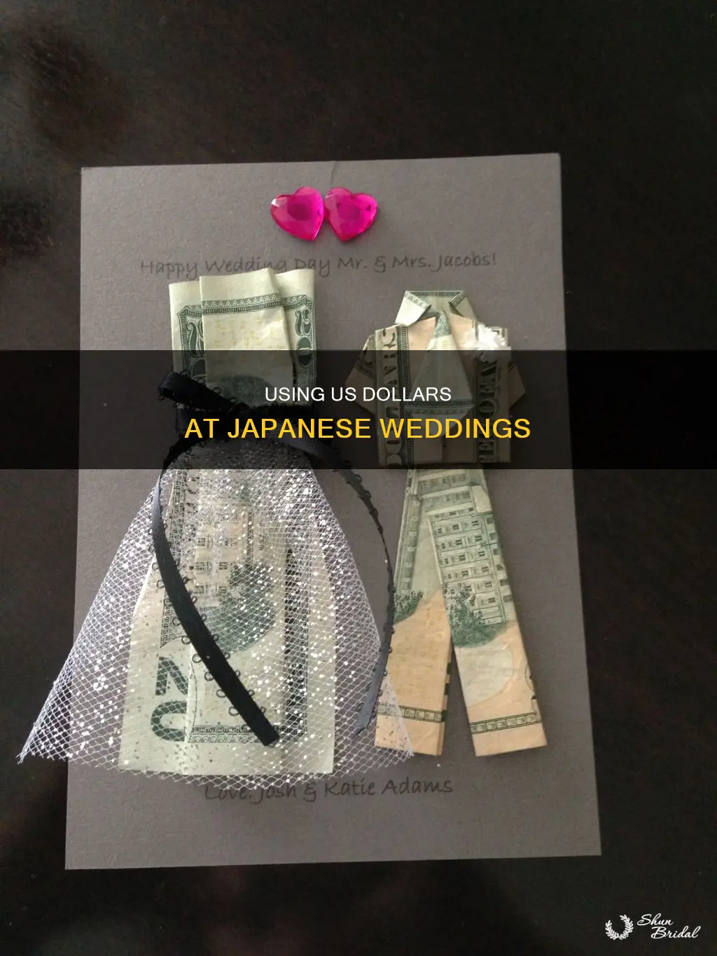 can I give us dollars at japanese wedding