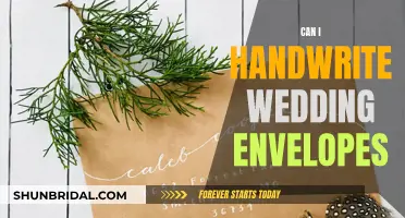 Handwritten Wedding Envelopes: A Personal Touch?