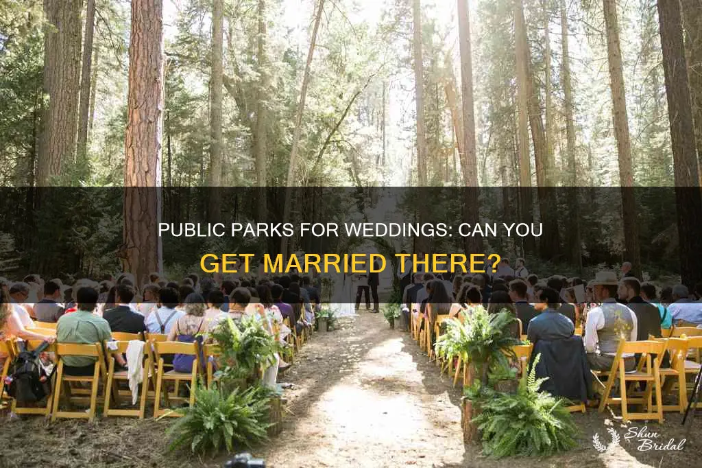 can I have a wedding at a public park