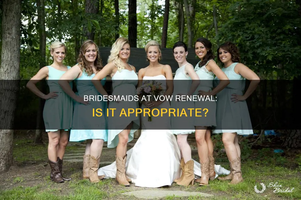 can I have bridesmaids at a vow renewal