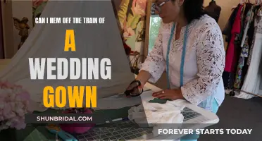 Hemming the Train of Your Wedding Gown: Can You?