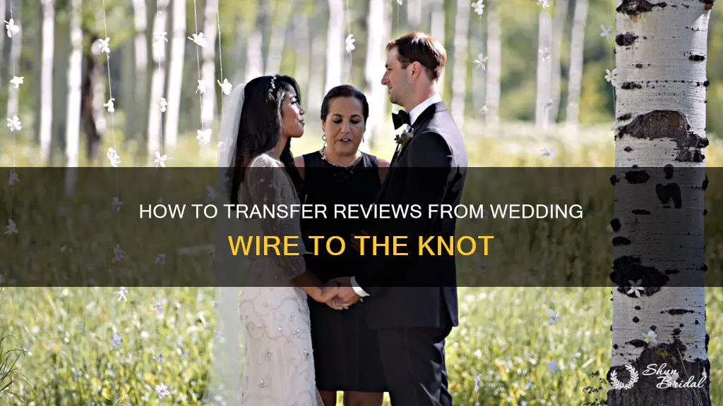 can I import reviews from wedding wire to the knot