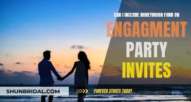 Honeymoon Fund: Navigating Etiquette for Engagement Party Invites