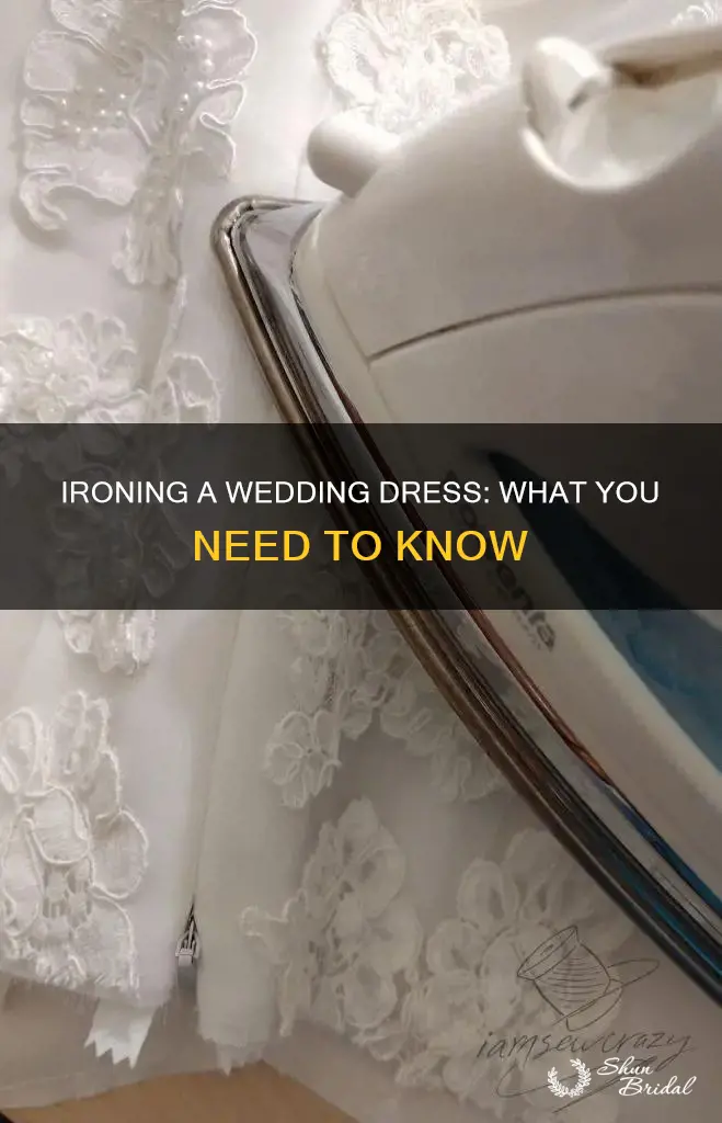 can I iron a wedding dress