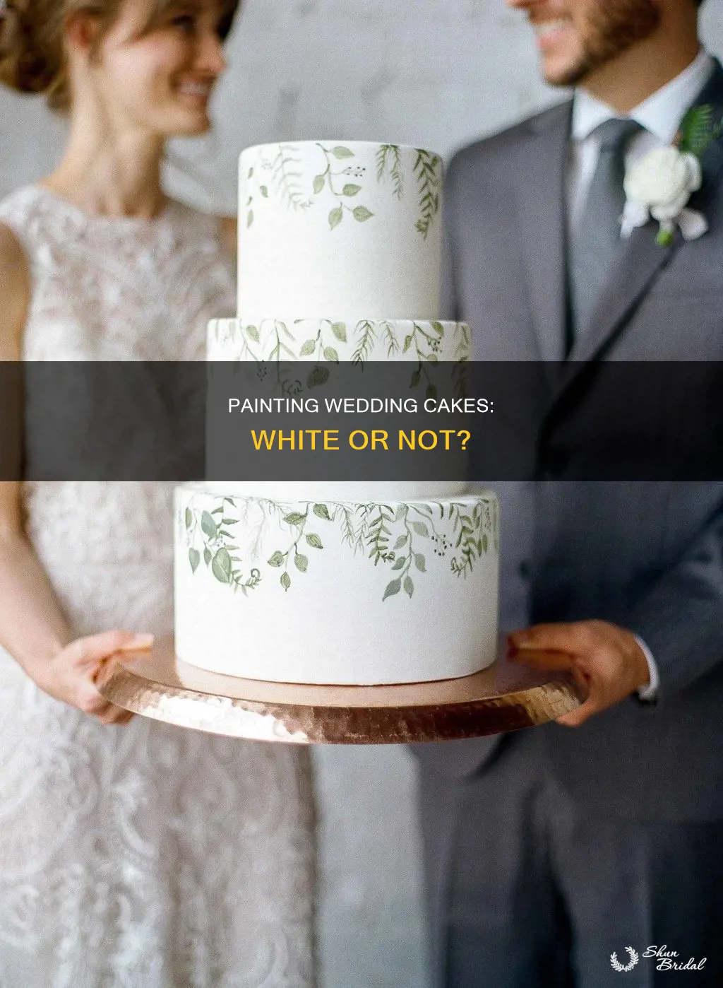 can I just paint a cake white for my wedding