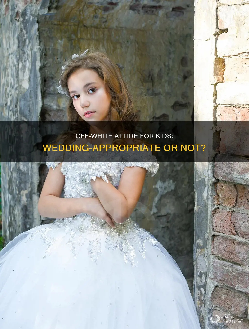 can I kid dress wear off white in a wedding