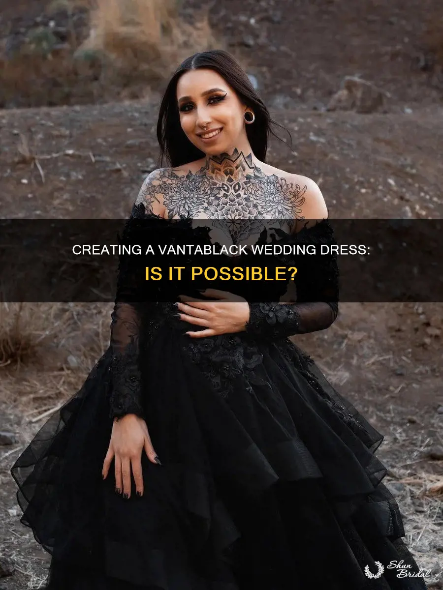 can I make a wedding dress out of vantablack