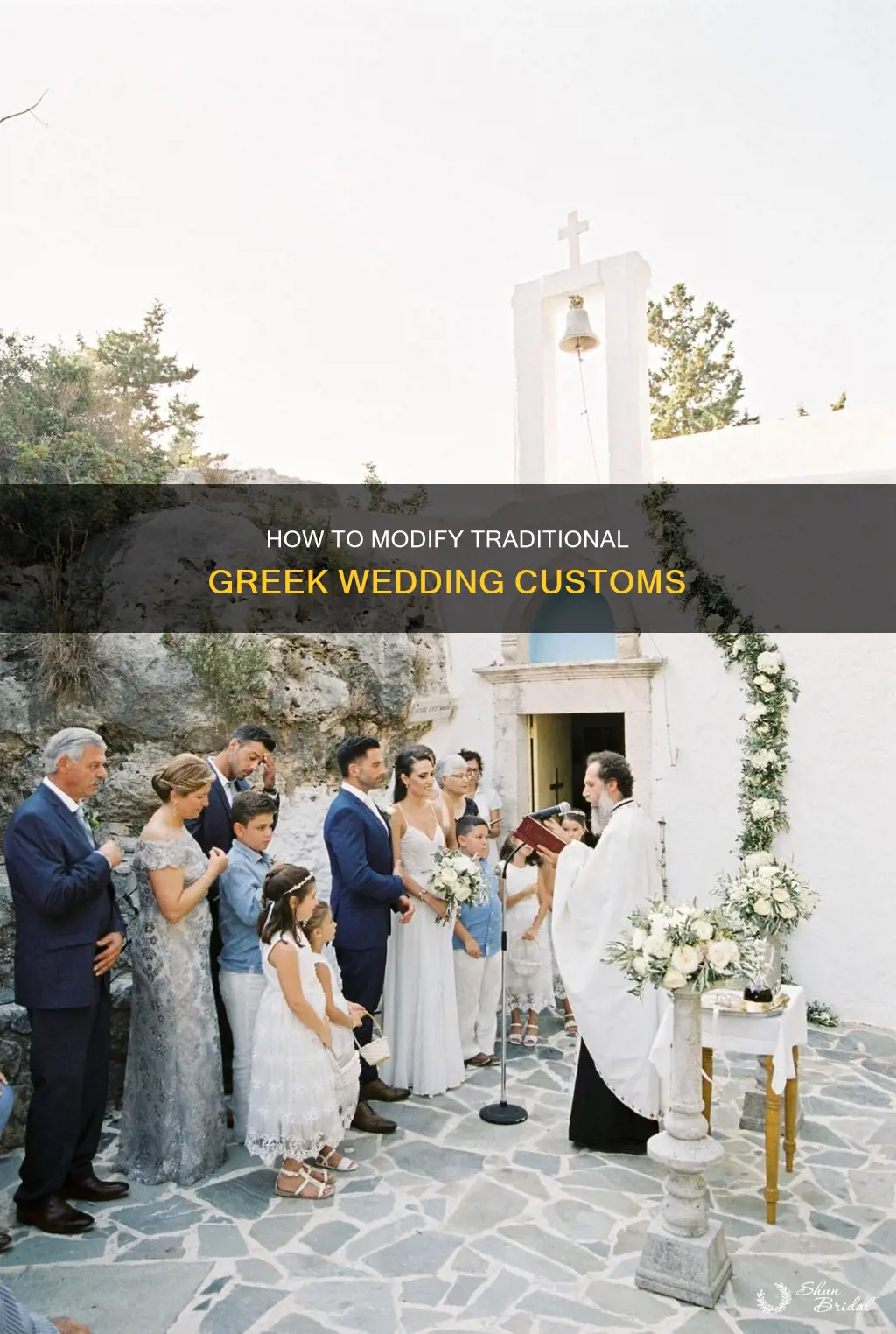 can I make modifications to a traditional greek wedding