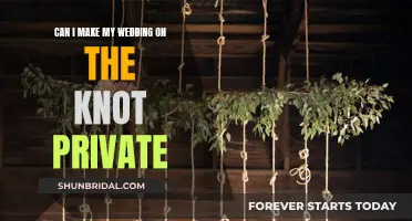 How to Make Your Wedding on The Knot Private