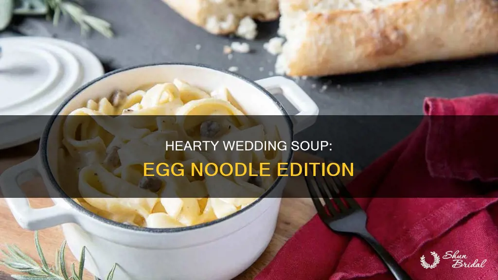 can I make wedding soup with egg noodles