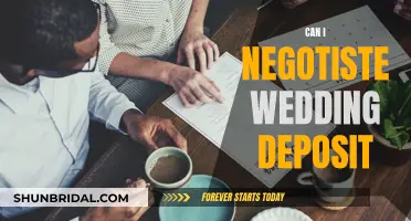 How to Negotiate Wedding Deposits and Save Money