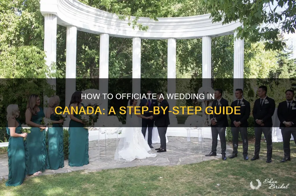 can I officiate a wedding in canada