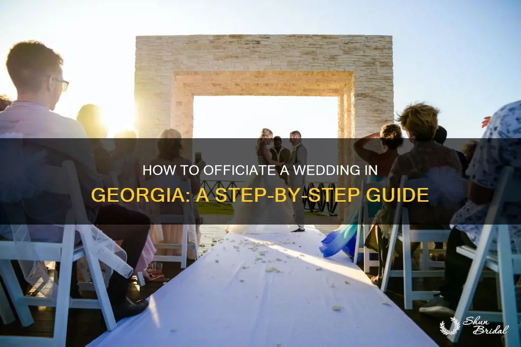 can I officiate a wedding in Georgia