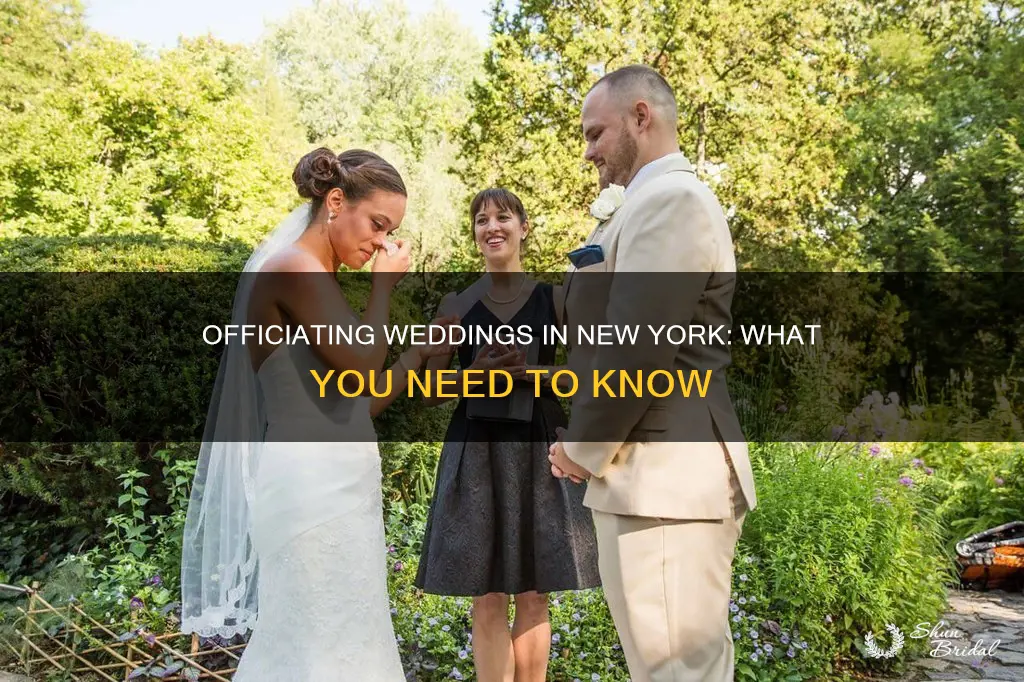 can I officiate a wedding in New York