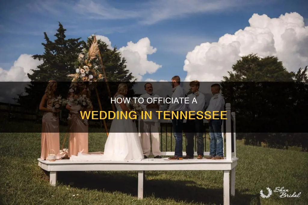 can I officiate a wedding in Tennessee