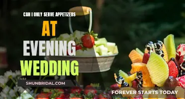 Evening Wedding Appetizers: Enough or Should There Be More?