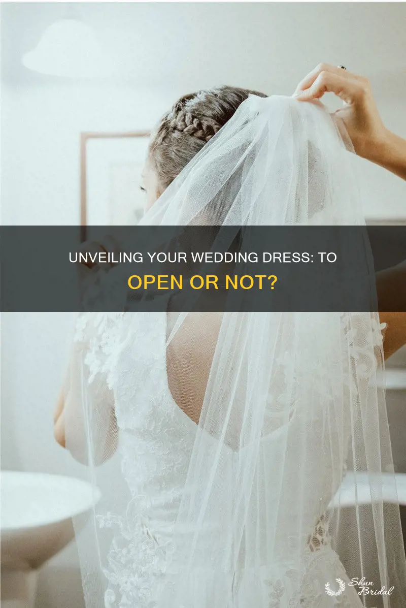can I open my preserved wedding dress