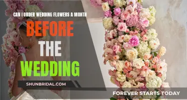 Planning Wedding Flowers: One Month Before the Big Day