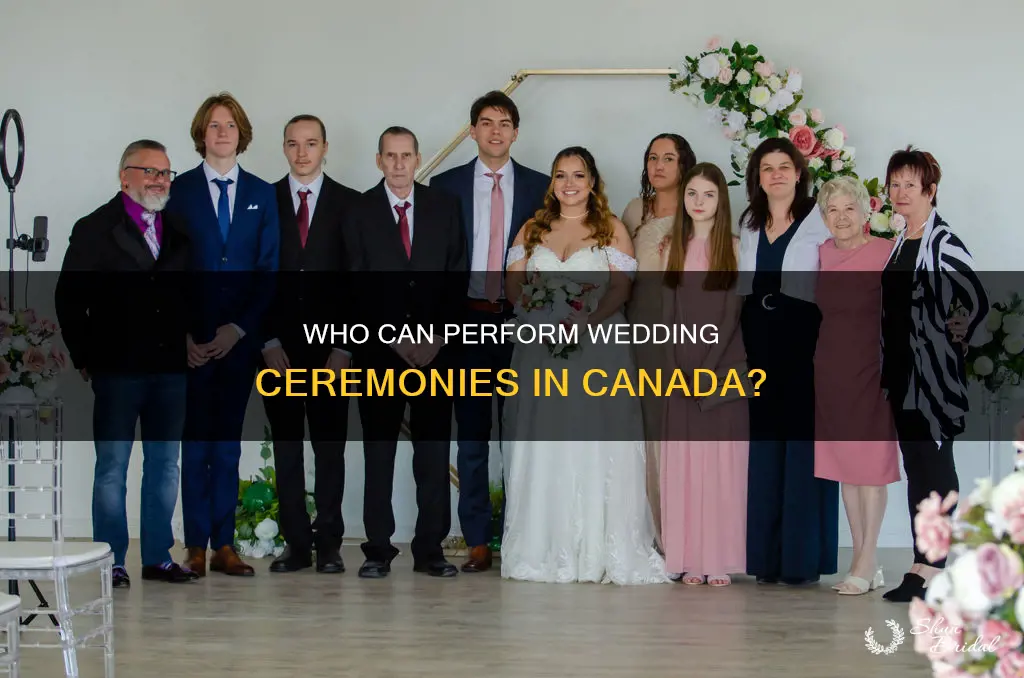 can I perform a wedding ceremony in canada