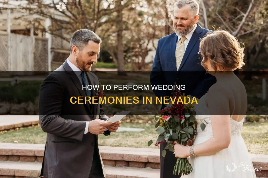 can I perform wedding ceremonies in nevada