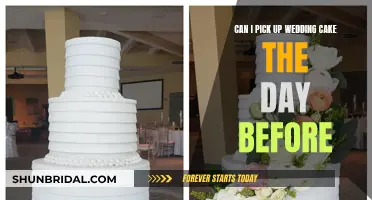 Picking Up Wedding Cake: A Day Before Collection?