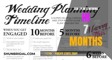 Planning a Wedding: 7 Months is Plenty of Time