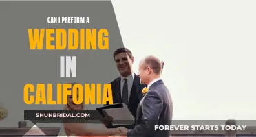 Who Can Perform Weddings in California?