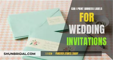 Printing Address Labels for Wedding Invites: A How-To Guide