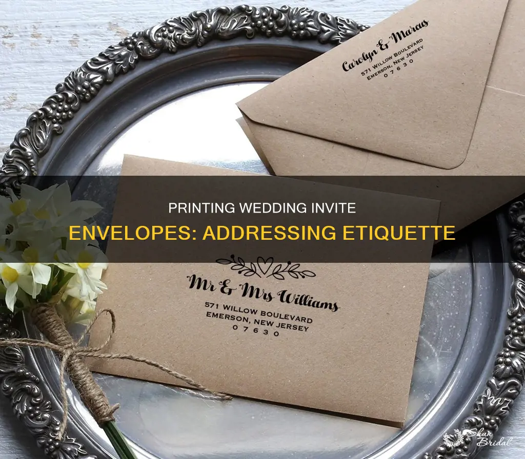 can I print address on envelope for wedding invites