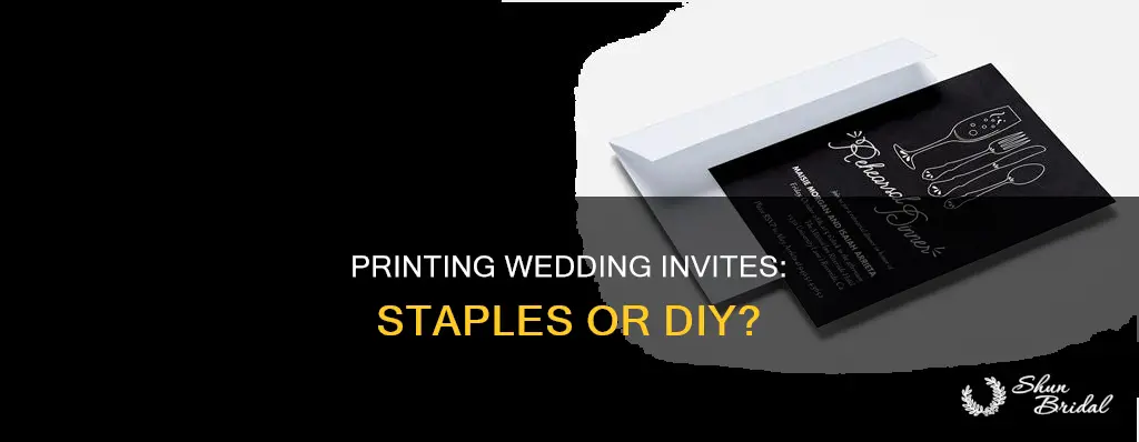 can I print my own wedding invitations at staples