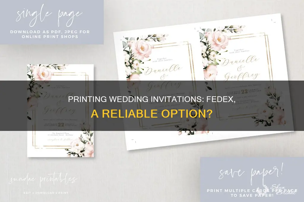 can I print wedding invitations at fedex