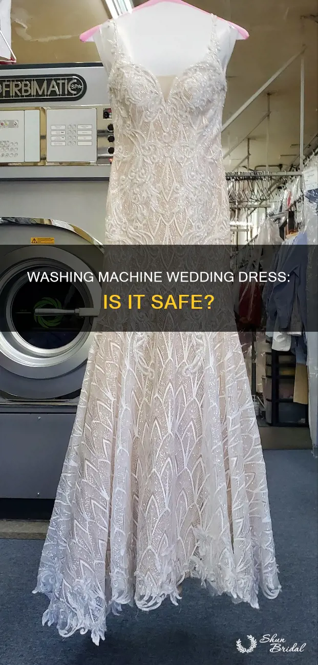 can I put my wedding dress in the washing machine