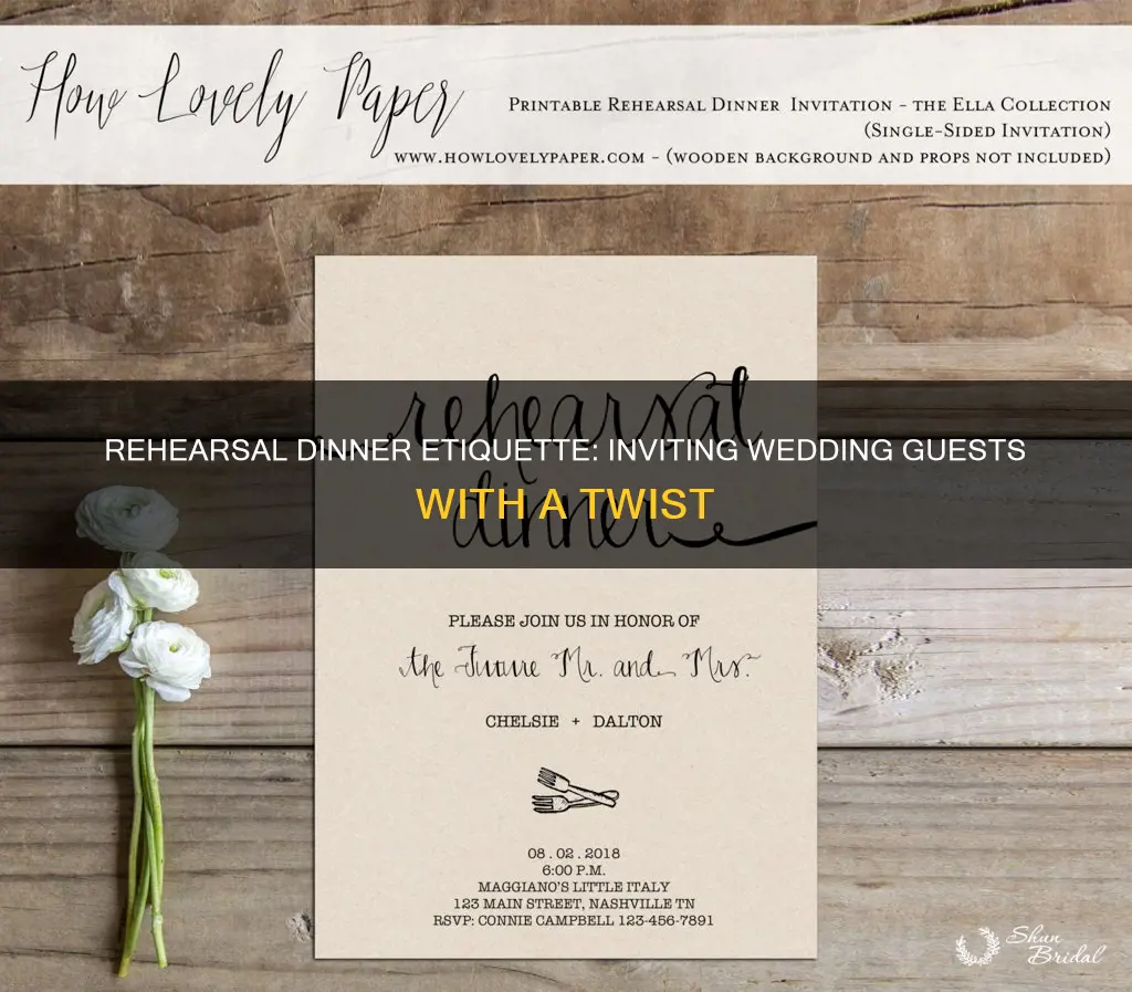 can I put rehearsal dinner invite in with wedding invitation