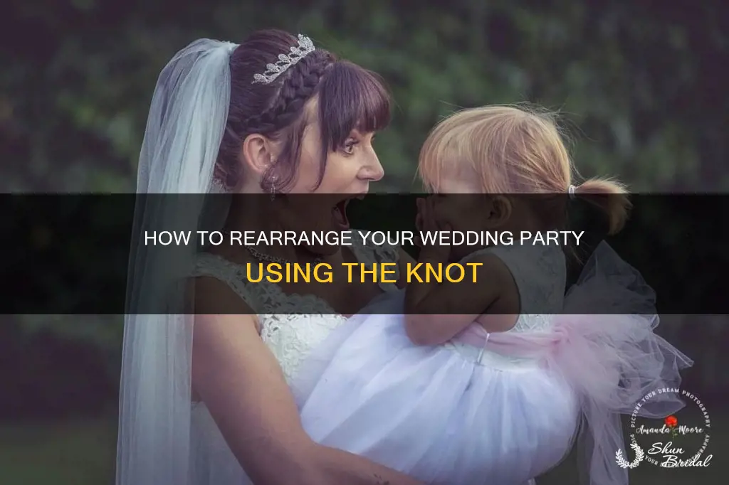 can I rearrange my wedding party on the knot