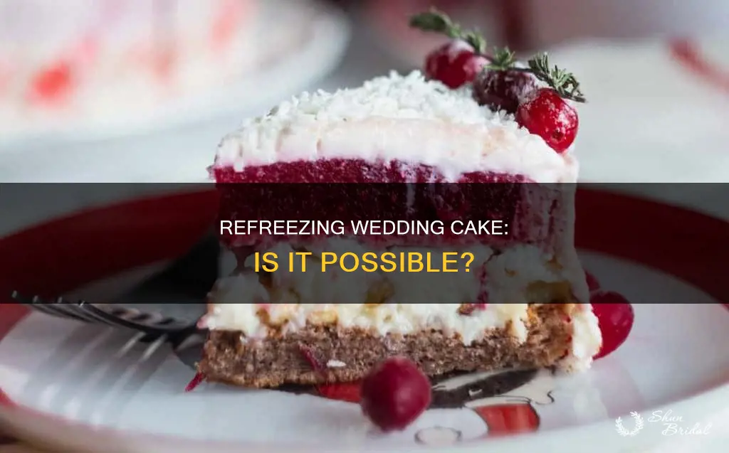 can I refreeze my wedding cake