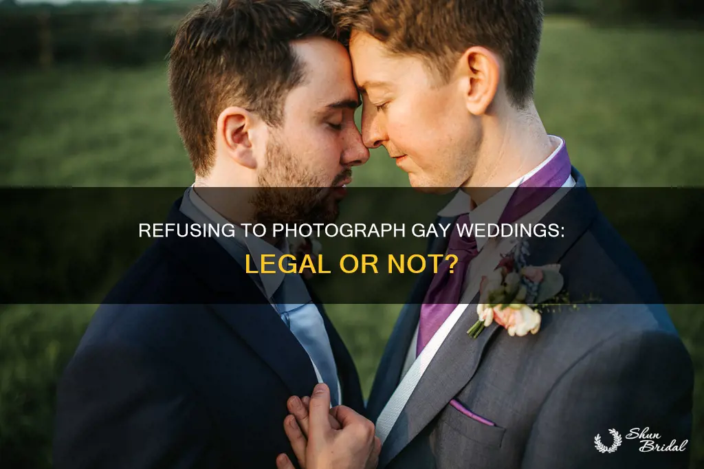 can I refuse to photograph a gay wedding