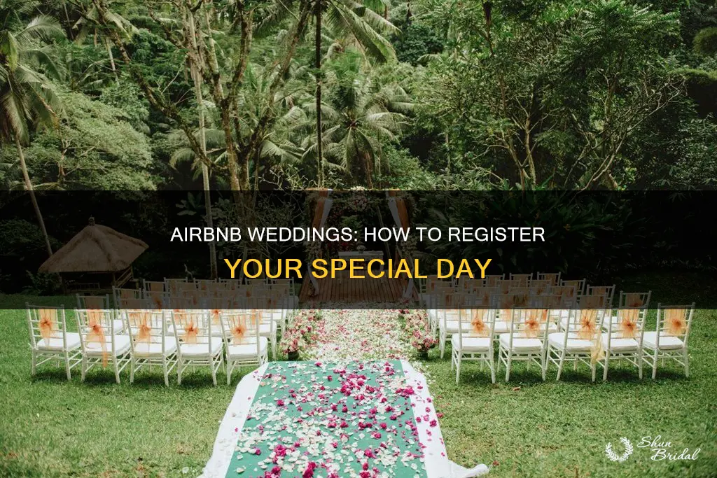 can I register wedding for airbnb