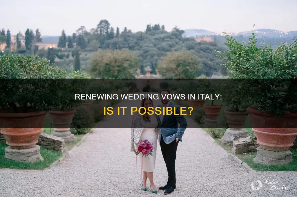 can I renew my wedding vows in italy