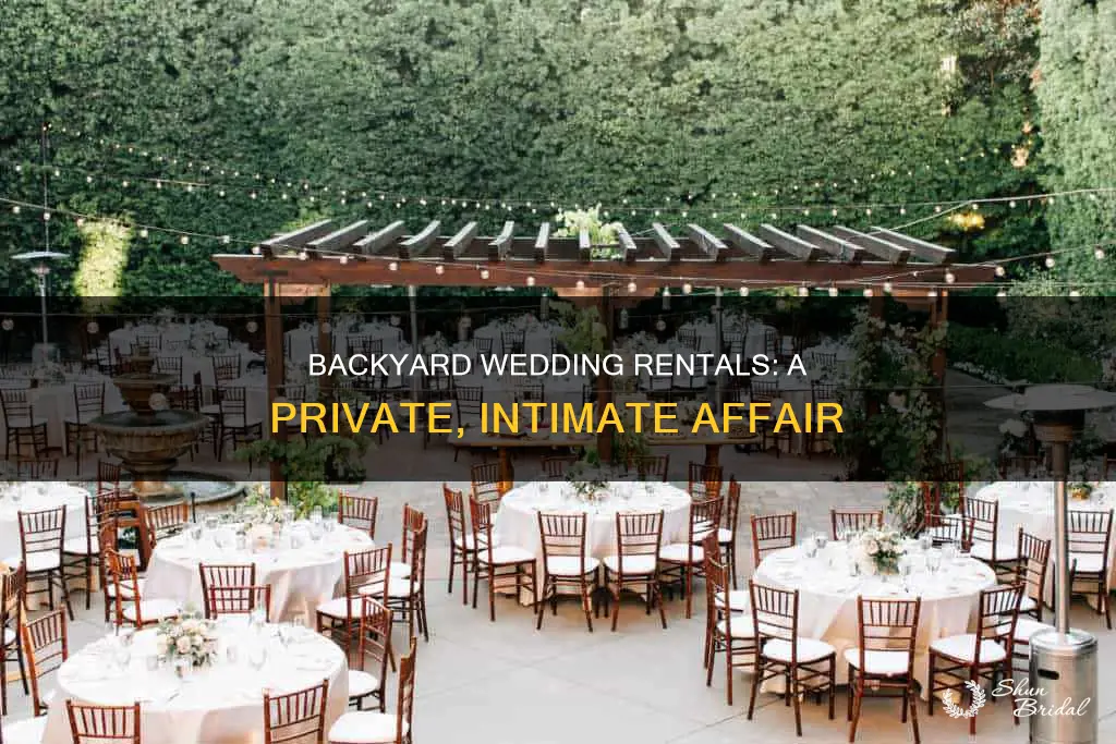 can I rent a backyard for a wedding