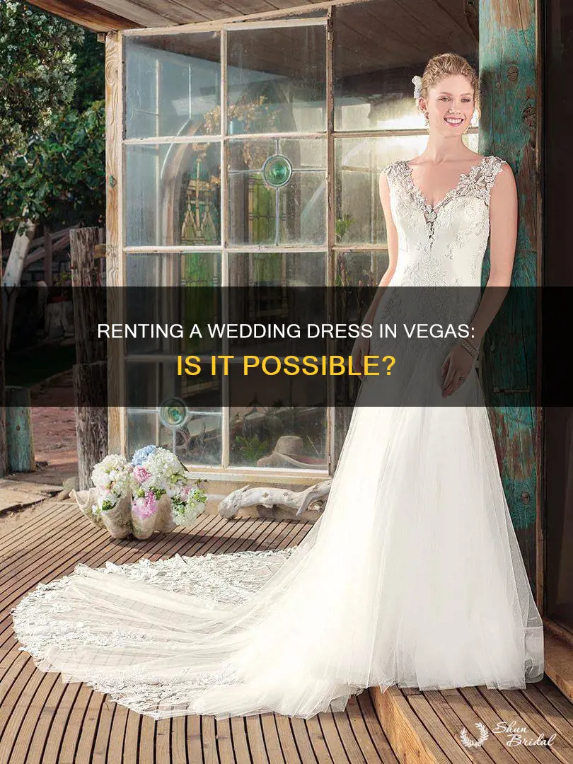 can I rent a wedding dress in vegas