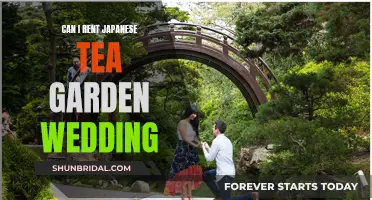 Renting a Japanese Tea Garden for Your Wedding