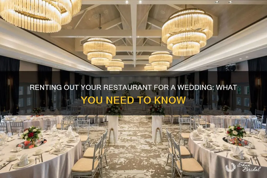 can I rent out my restaurant for a wedding