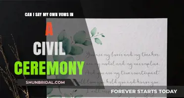 Personalizing Your Civil Ceremony: Crafting and Sharing Your Own Vows
