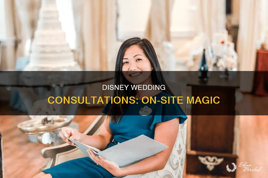 can I see a disney wedding consultant on site