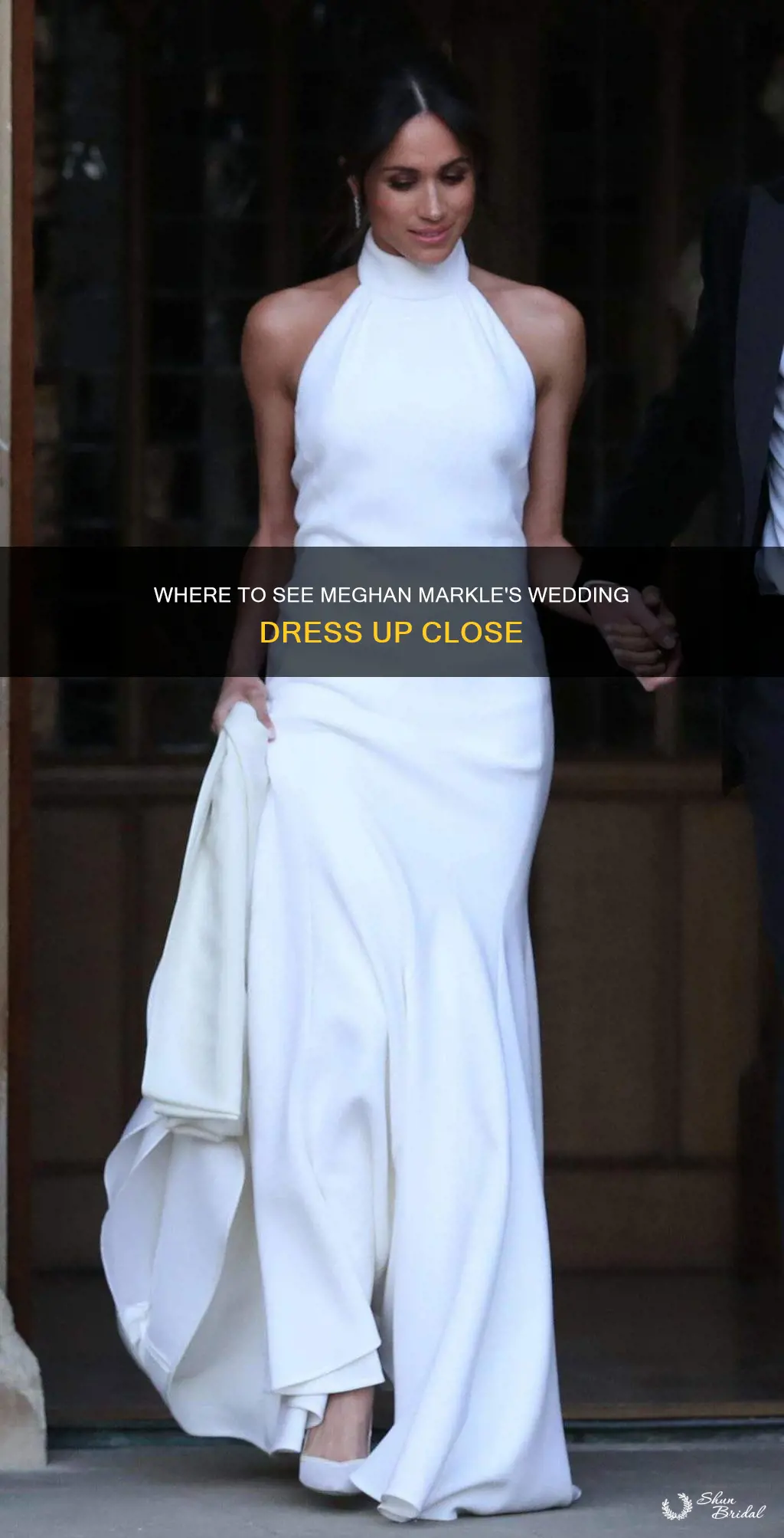 can I see megan markles wedding dress in person