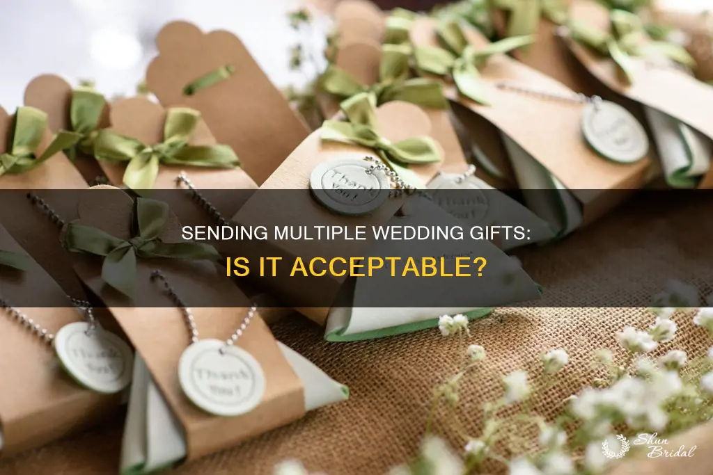 can I send multiple wedding gifts