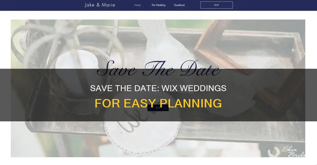 can I send save the date with wix wedding