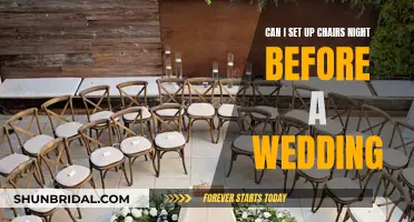 Setting Up Chairs for a Wedding: Timing Tips