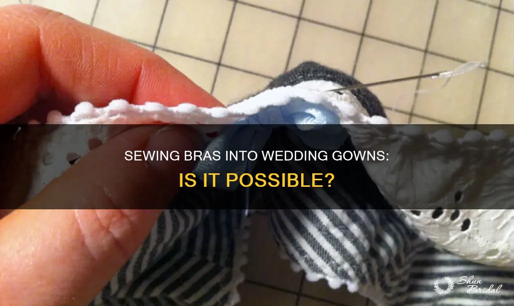 can I sew a bra into a wedding dress