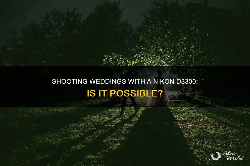 can I shoot a wedding with nikon d3300